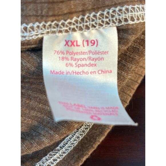 Positive Vibes Are Everywhere Mushrooms Ribbed Side Tie T-Shirt Juniors XXL - Picture 5 of 6